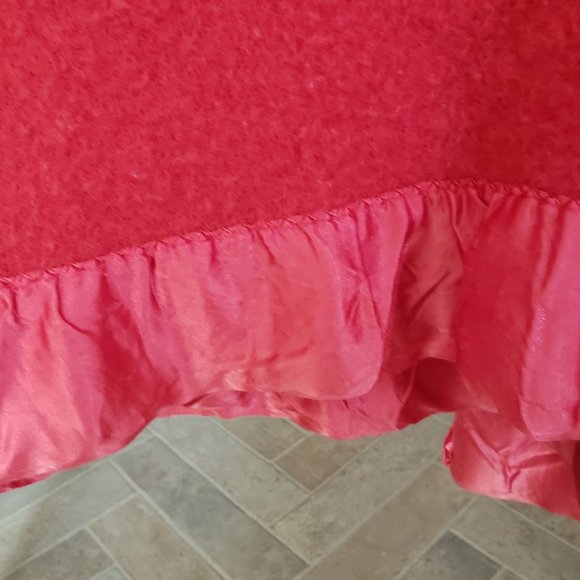 SOLD Mariposa Wool Blanket Shuler & Benninghofen All Wool Red Satin Edge 73x85 - Picture 2 of 11